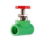 PPR Circular hand Valve Size 20 mm  Brand Al-Munif  Green  Color